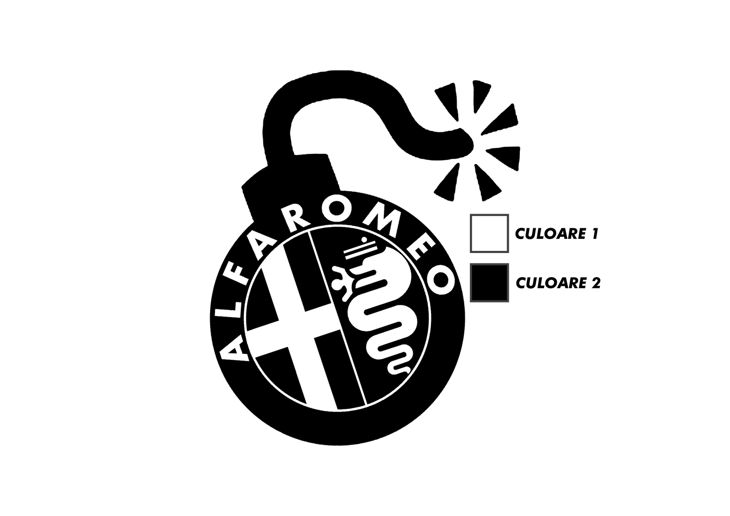 Sticker - ALFA ROMEO BOMB