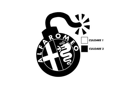 Sticker - ALFA ROMEO BOMB