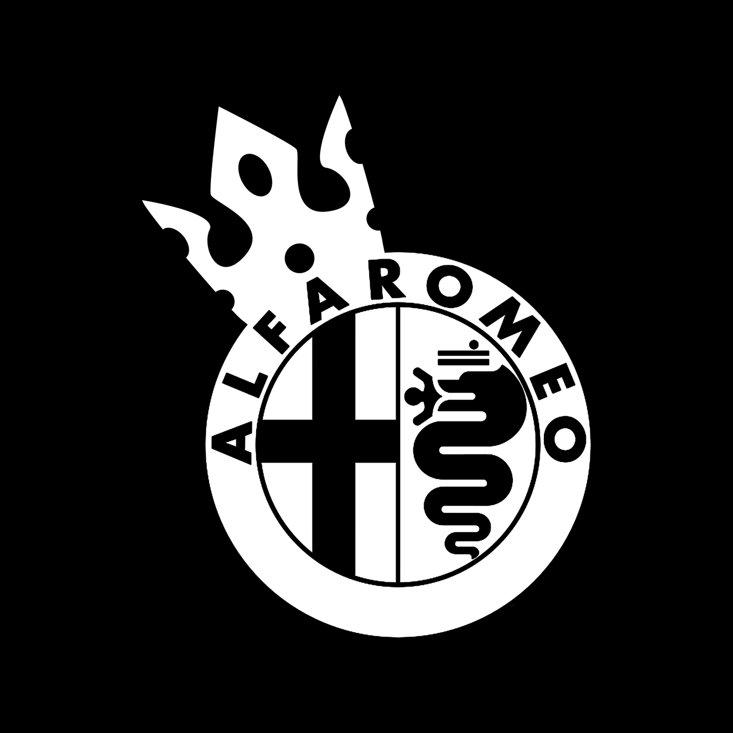 Sticker - ALFA ROMEO CROWN
