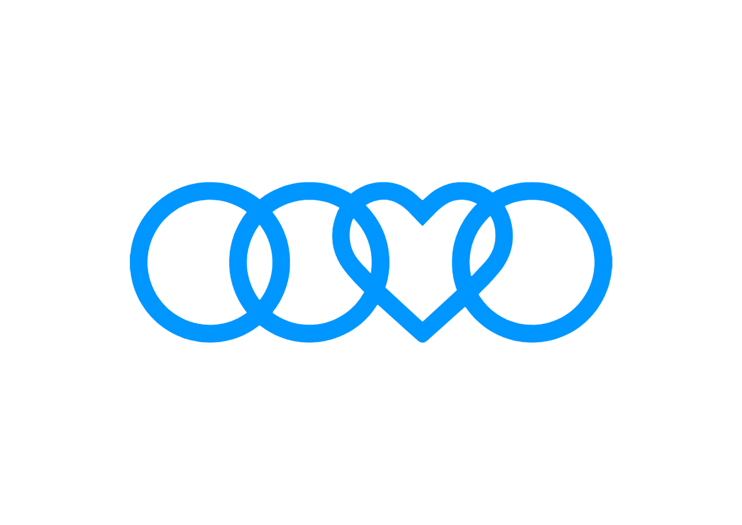 Sticker - AUDI HEART