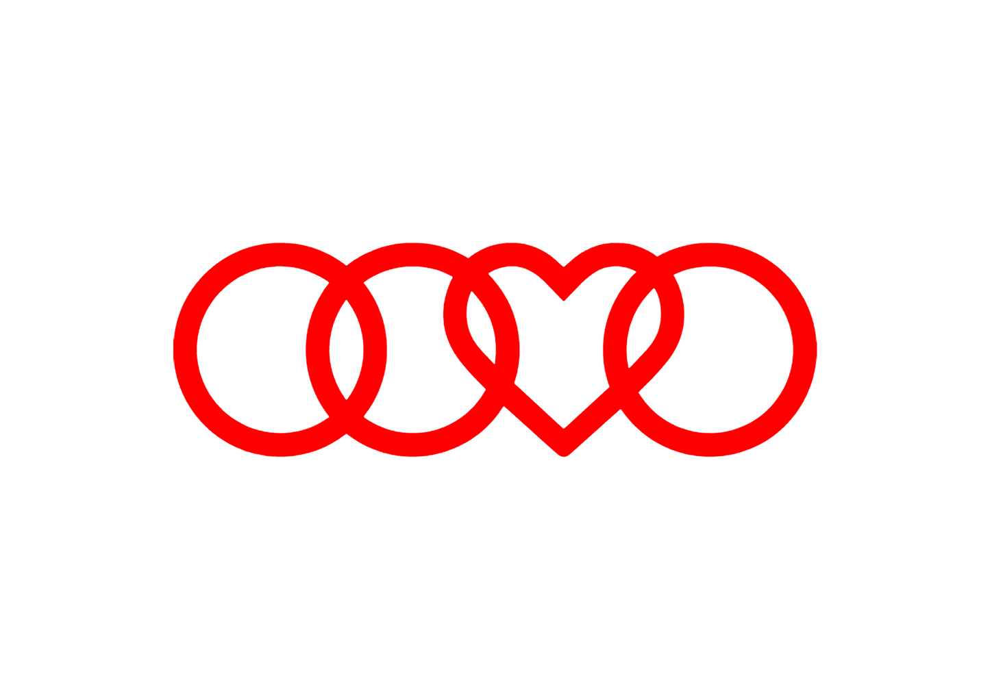 Sticker - AUDI HEART