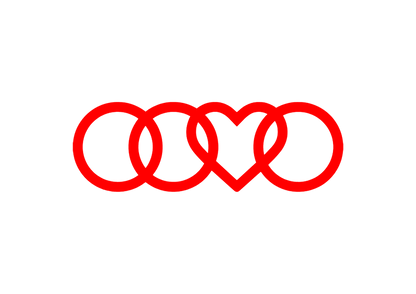 Sticker - AUDI HEART