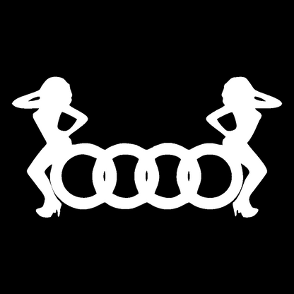 Sticker - AUDI 2 GIRLS