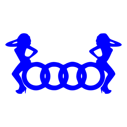 Sticker - AUDI 2 GIRLS