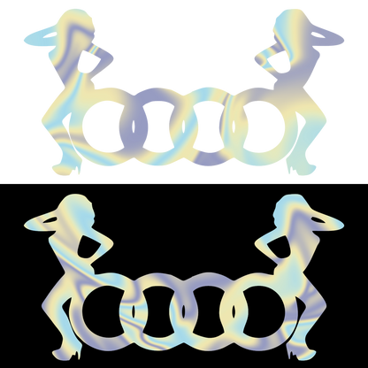 Sticker - AUDI 2 GIRLS