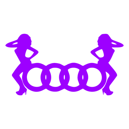 Sticker - AUDI 2 GIRLS