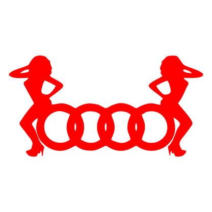 Sticker - AUDI 2 GIRLS