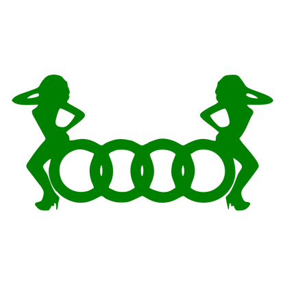 Sticker - AUDI 2 GIRLS