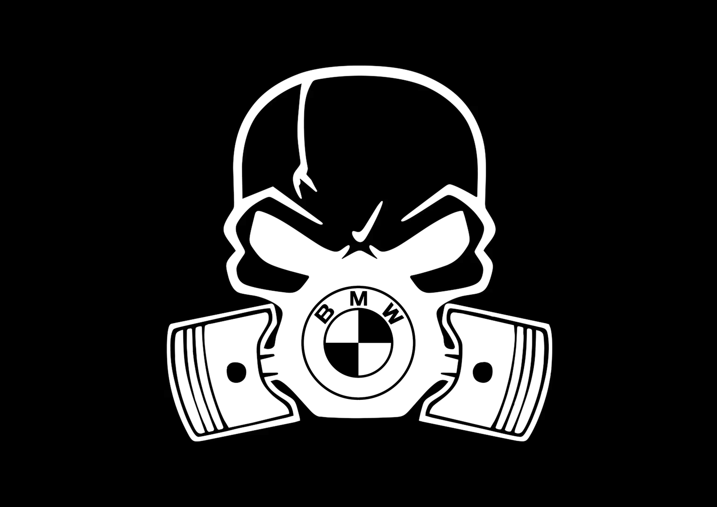 Sticker - BMW SKULL