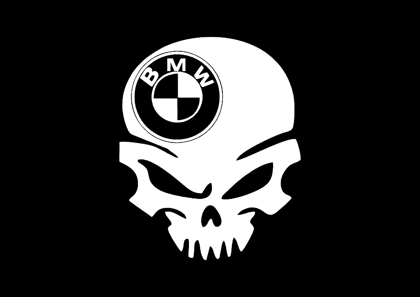 Sticker - BMW SKULL 3