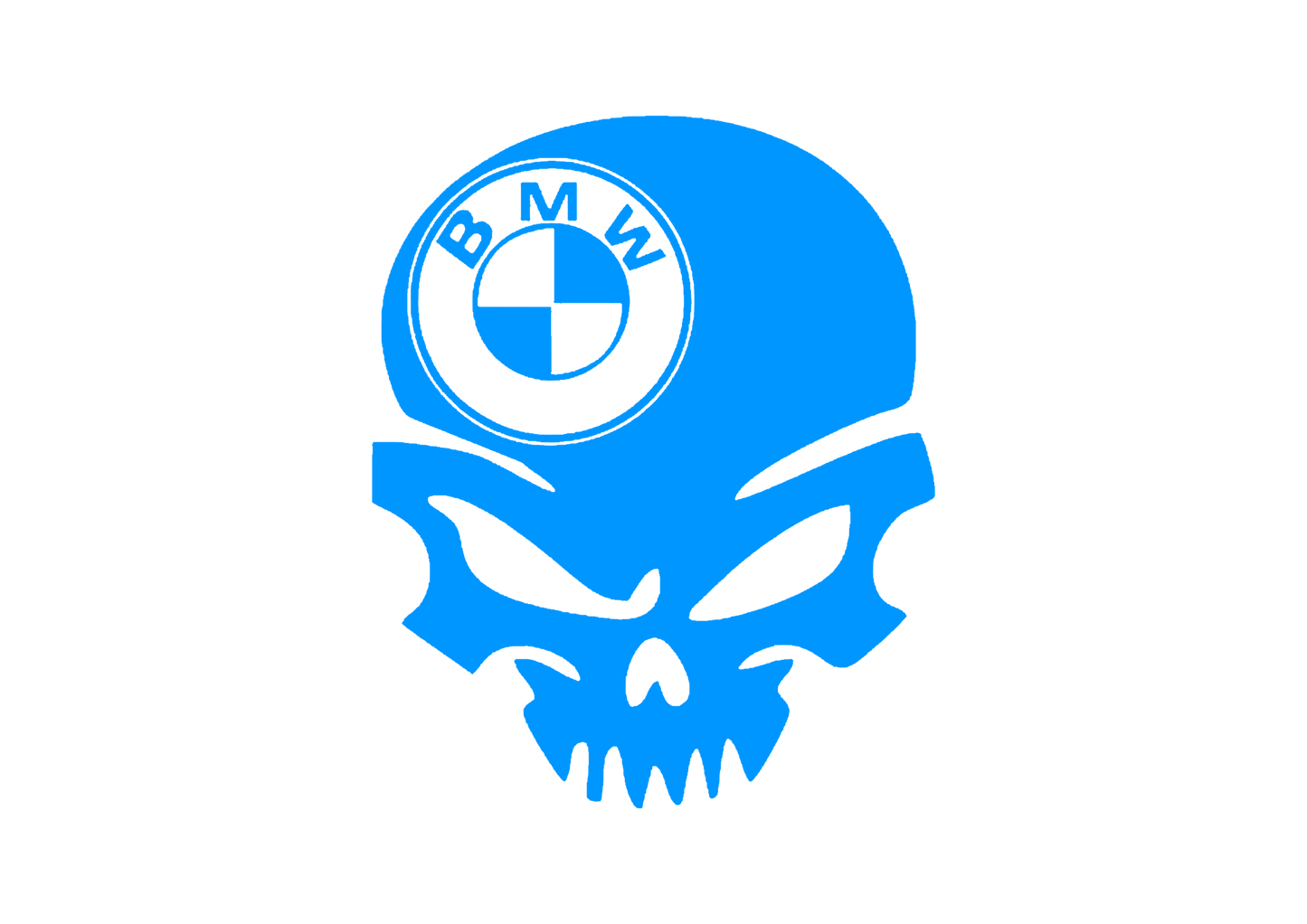 Sticker - BMW SKULL 3