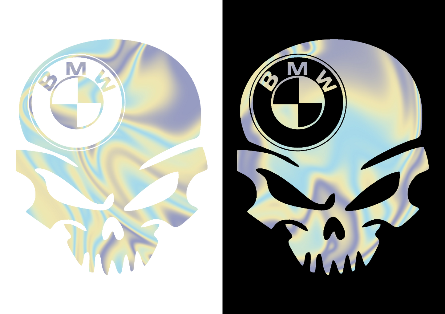 Sticker - BMW SKULL 3