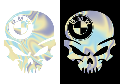 Sticker - BMW SKULL 3