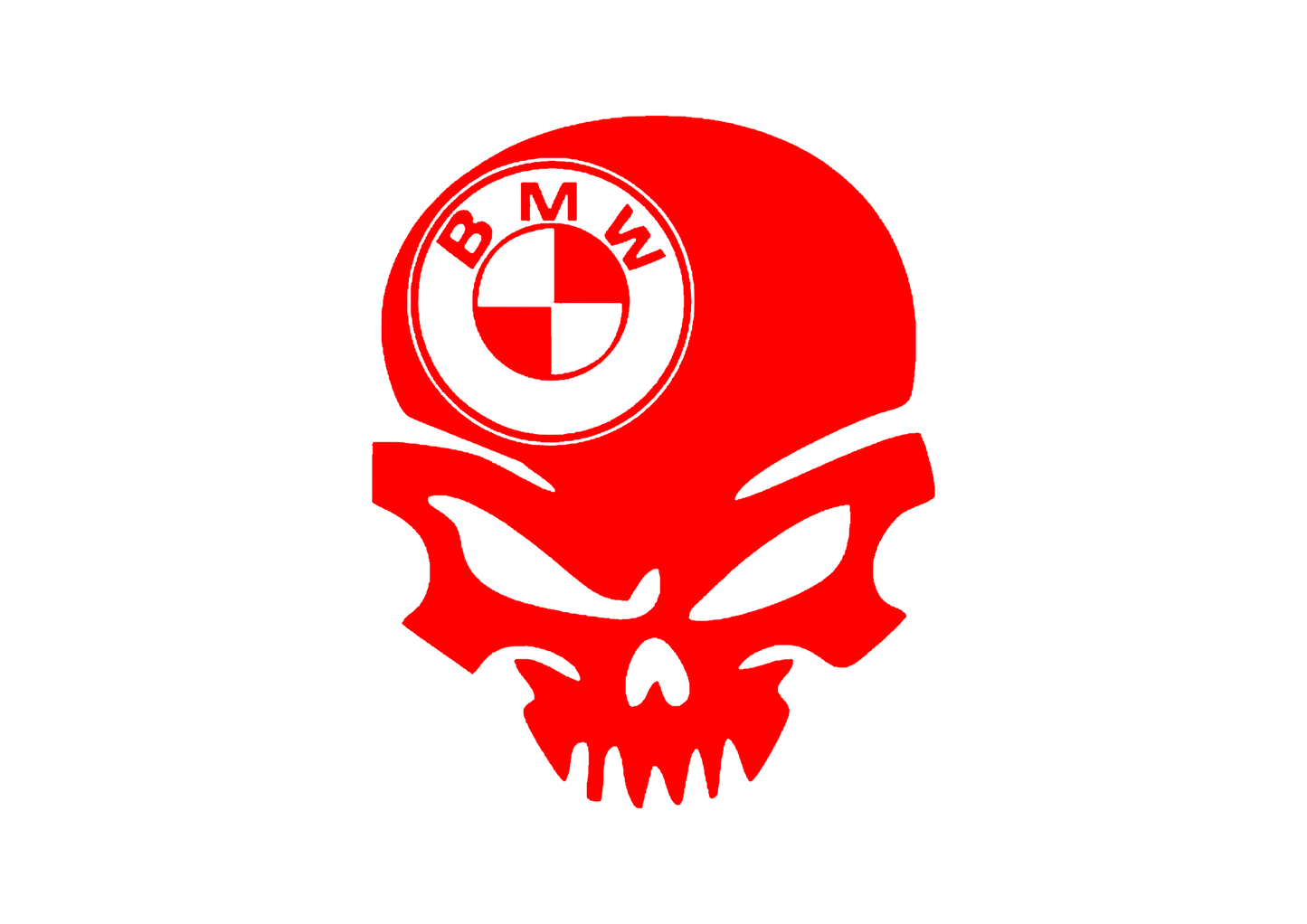 Sticker - BMW SKULL 3