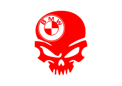 Sticker - BMW SKULL 3
