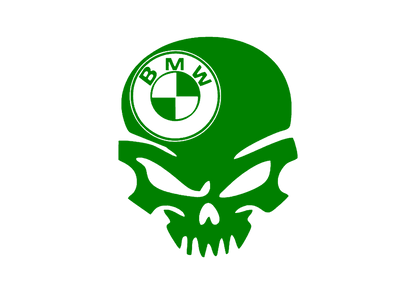 Sticker - BMW SKULL 3