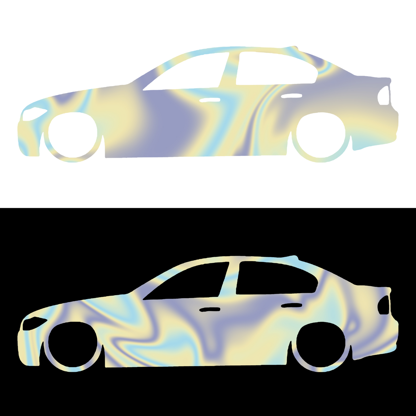 Sticker - SILUETA BMW E90