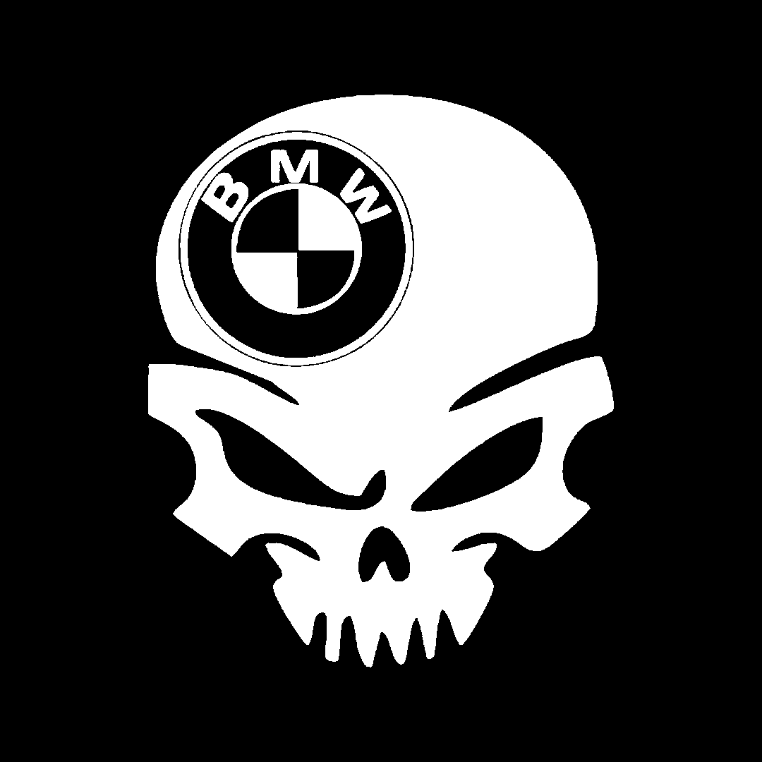 Sticker - BMW SKULL 3