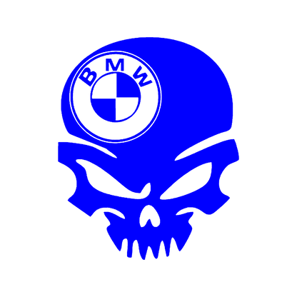 Sticker - BMW SKULL 3