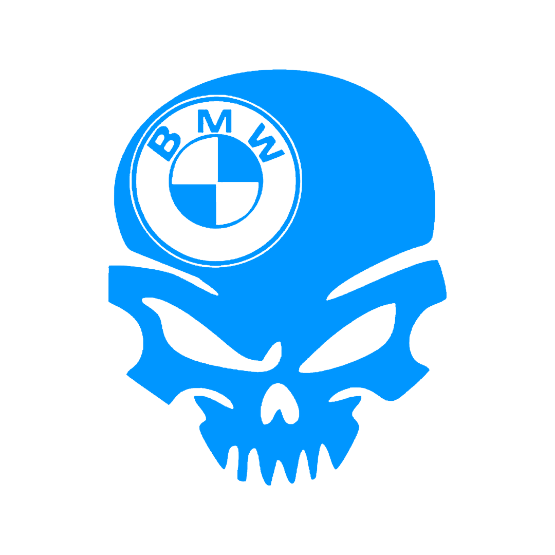 Sticker - BMW SKULL 3