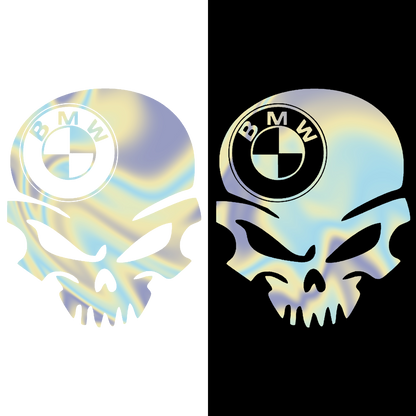 Sticker - BMW SKULL 3