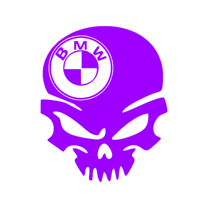 Sticker - BMW SKULL 3
