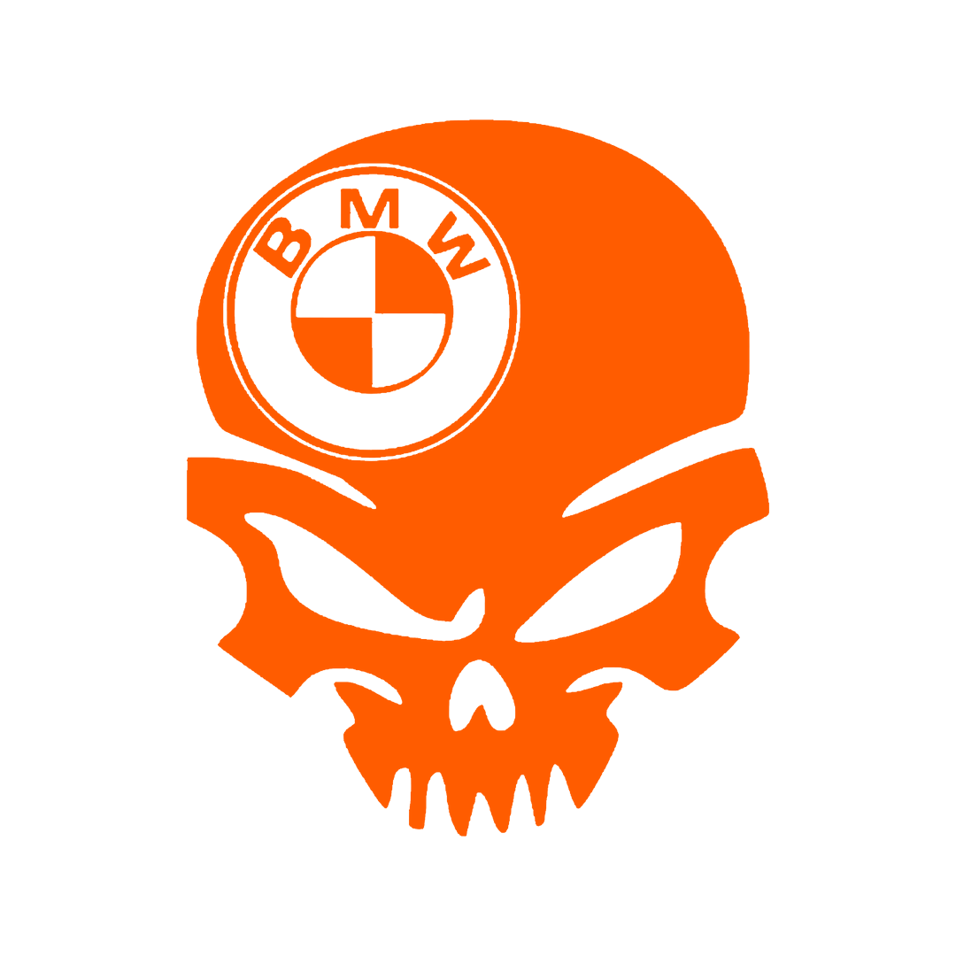 Sticker - BMW SKULL 3