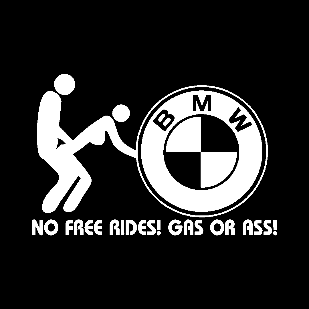 Sticker - BMW NO FREE RIDES