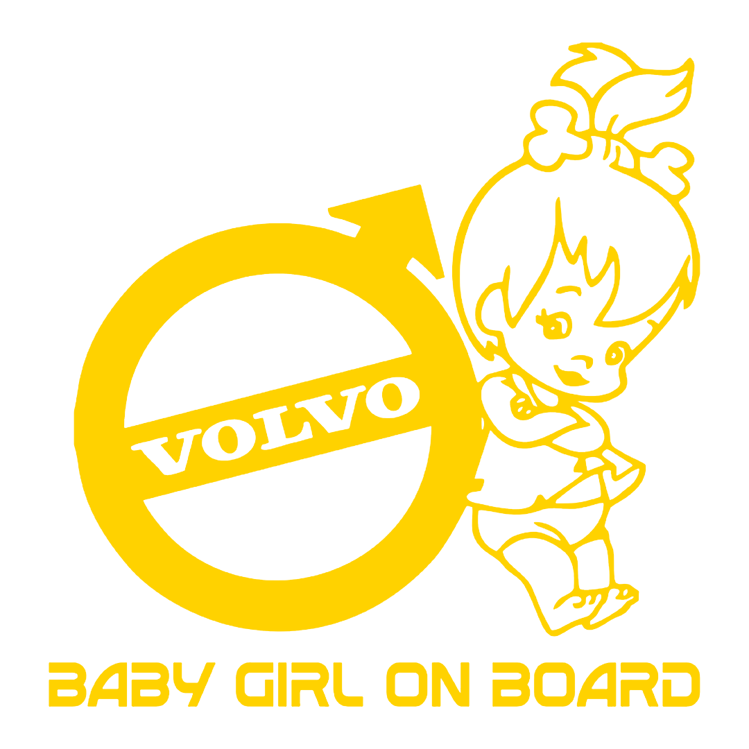 Sticker - BABY ON BOARD VOLVO 2