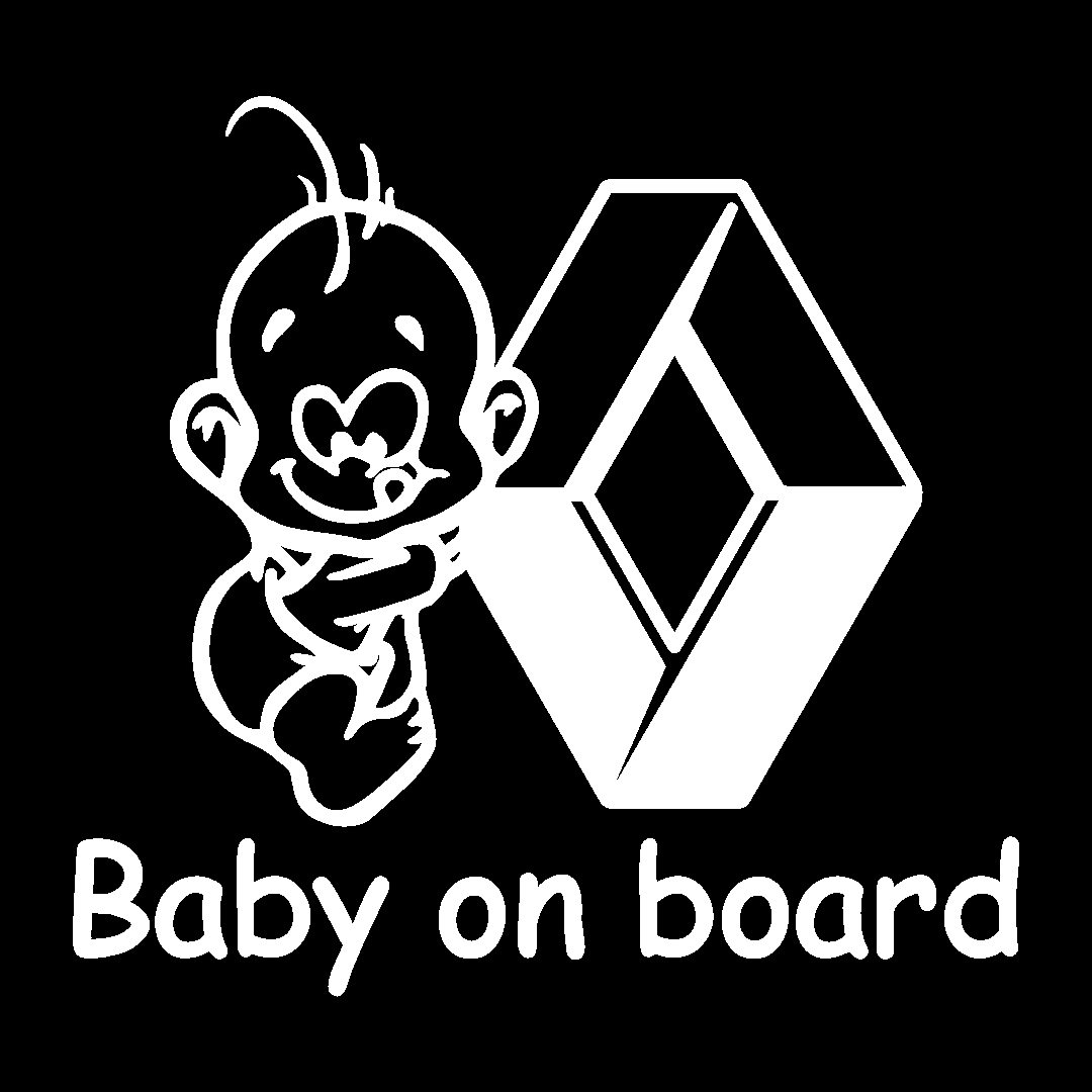 Sticker - BABY ON BOARD RENAULT 2
