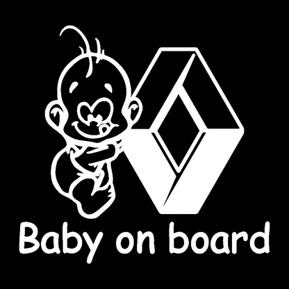 Sticker - BABY ON BOARD RENAULT 2