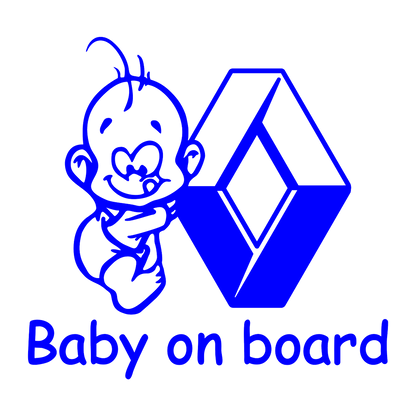 Sticker - BABY ON BOARD RENAULT 2