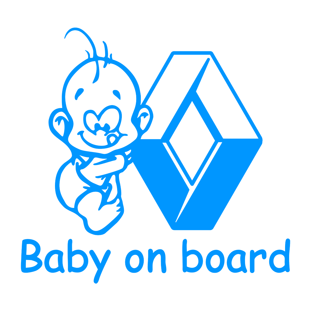 Sticker - BABY ON BOARD RENAULT 2