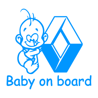 Sticker - BABY ON BOARD RENAULT 2