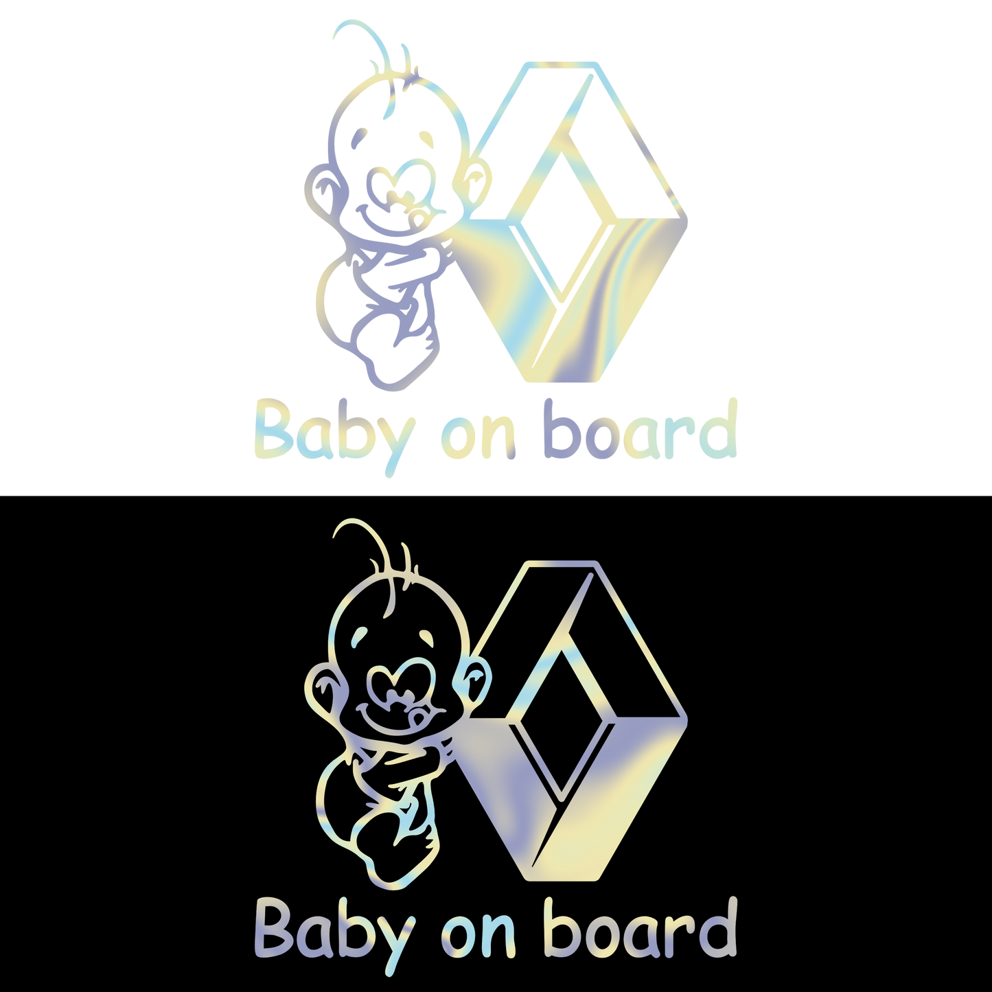Sticker - BABY ON BOARD RENAULT 2