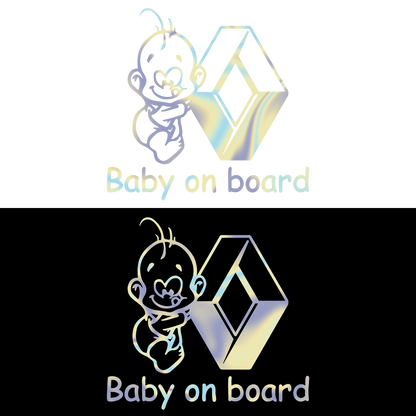 Sticker - BABY ON BOARD RENAULT 2