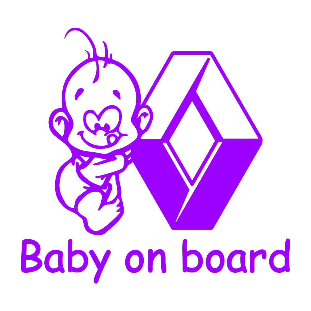Sticker - BABY ON BOARD RENAULT 2