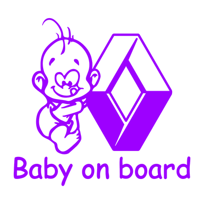 Sticker - BABY ON BOARD RENAULT 2