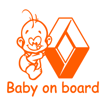 Sticker - BABY ON BOARD RENAULT 2