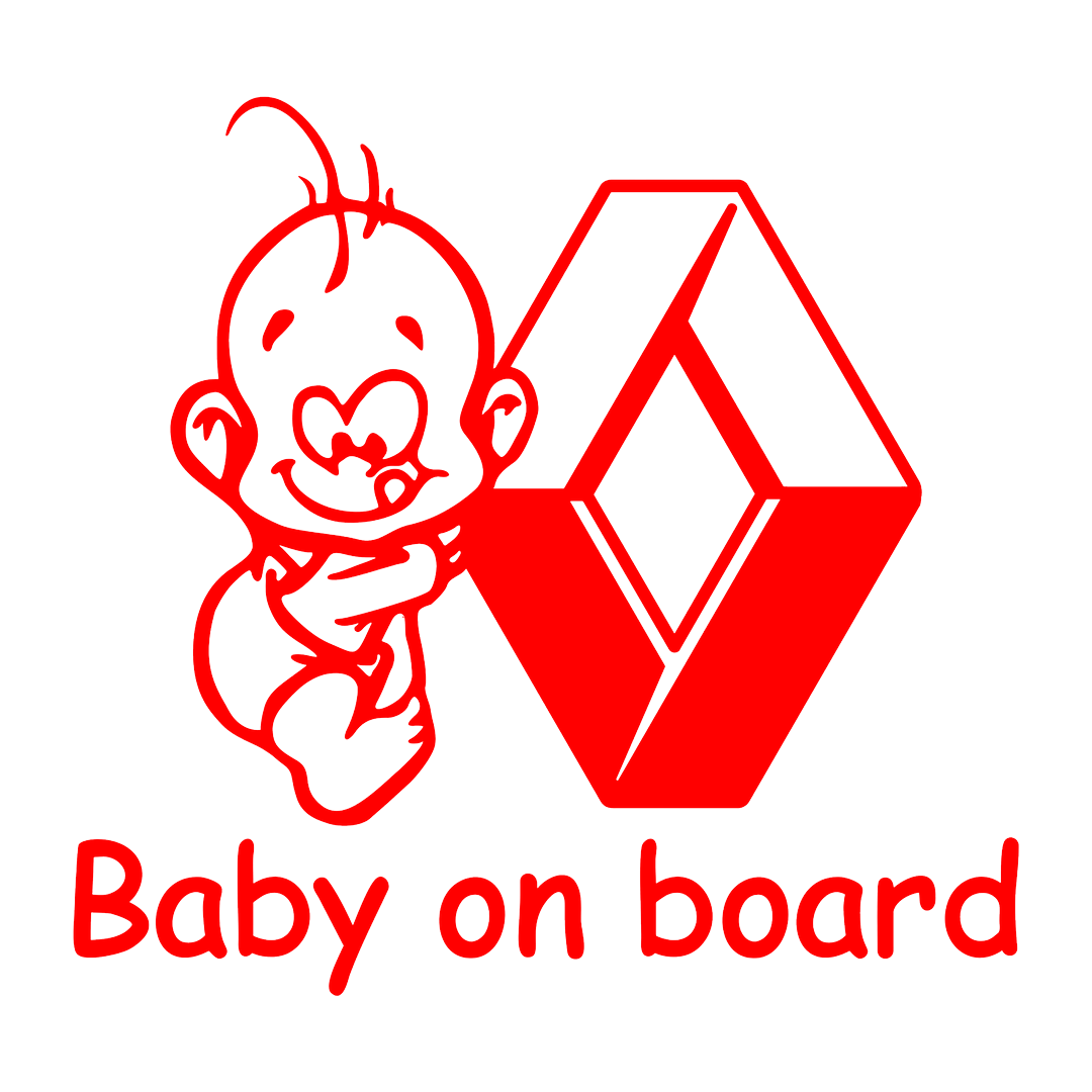 Sticker - BABY ON BOARD RENAULT 2