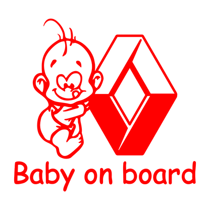 Sticker - BABY ON BOARD RENAULT 2