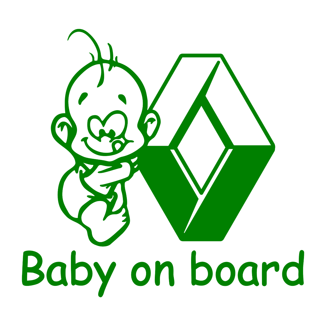 Sticker - BABY ON BOARD RENAULT 2