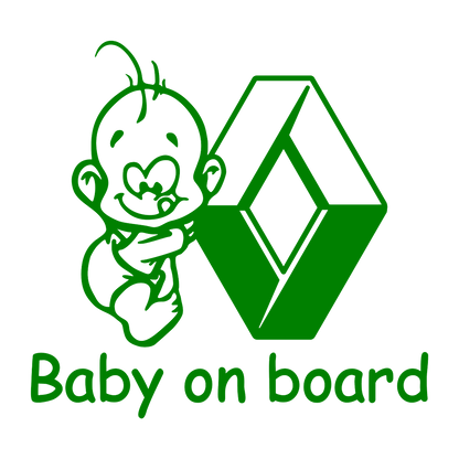 Sticker - BABY ON BOARD RENAULT 2