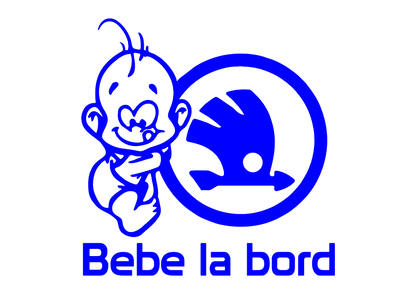 Sticker - BEBE LA BORD SKODA