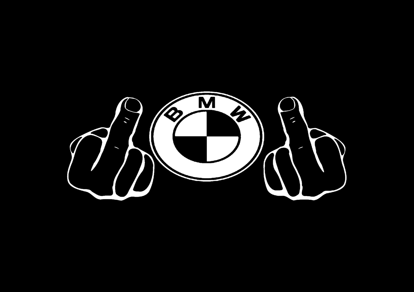 Sticker - BMW MIDDLE FINGER