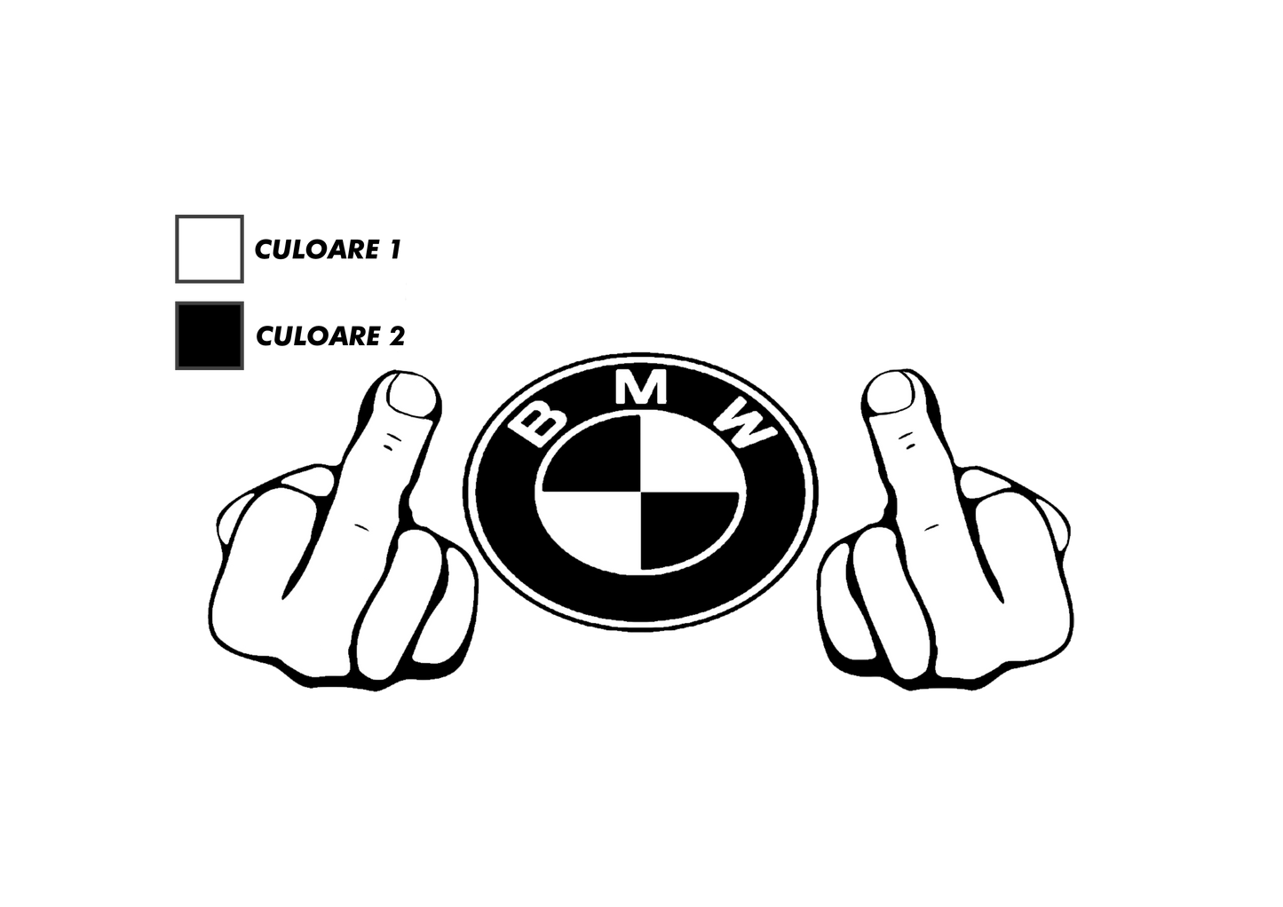 Sticker - BMW MIDDLE FINGER
