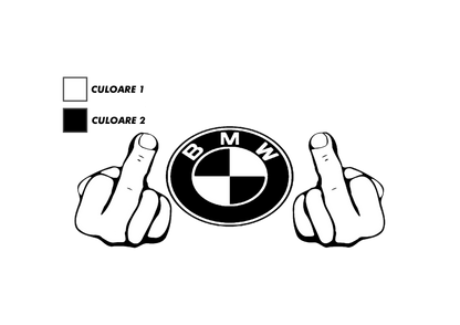 Sticker - BMW MIDDLE FINGER