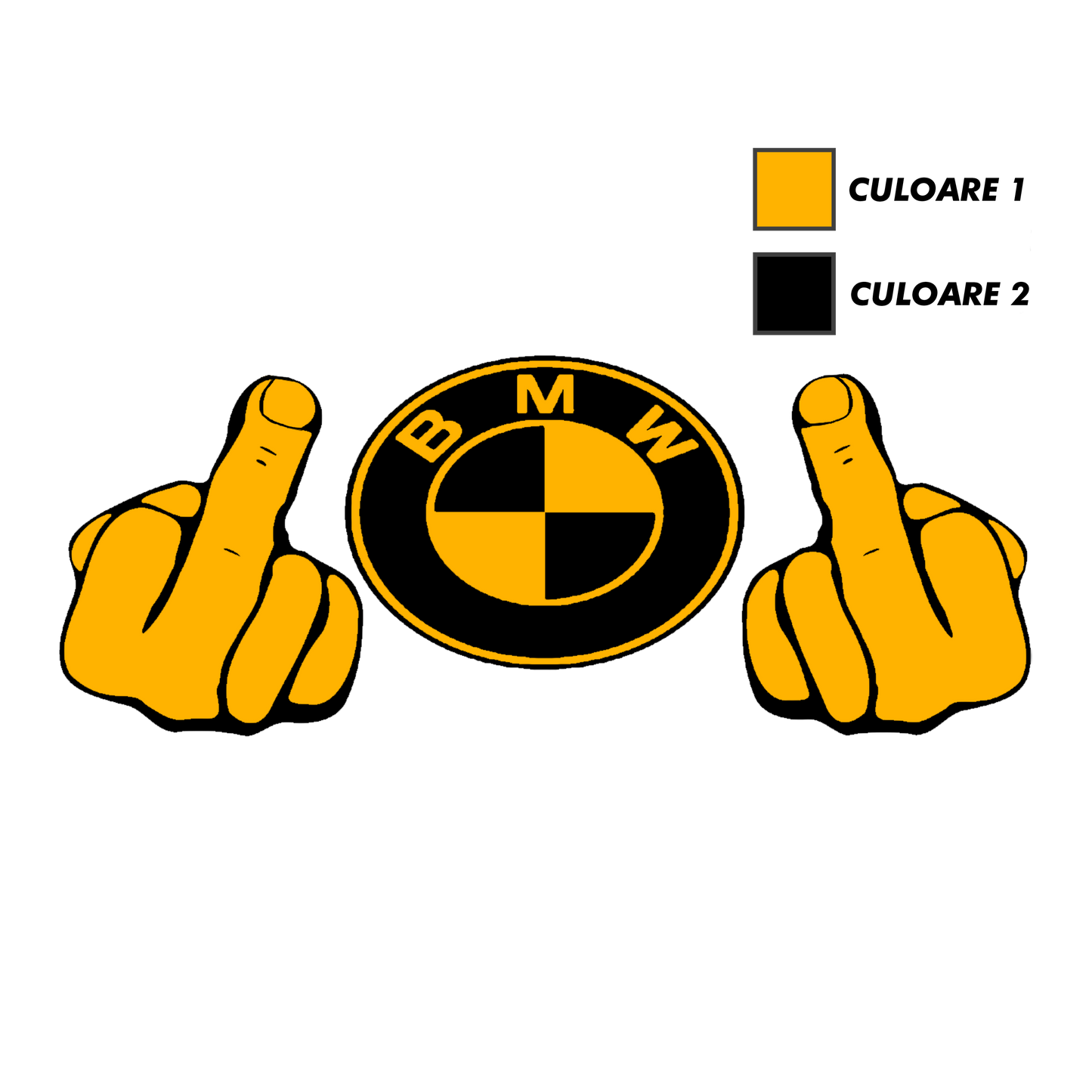 Sticker - BMW MIDDLE FINGER