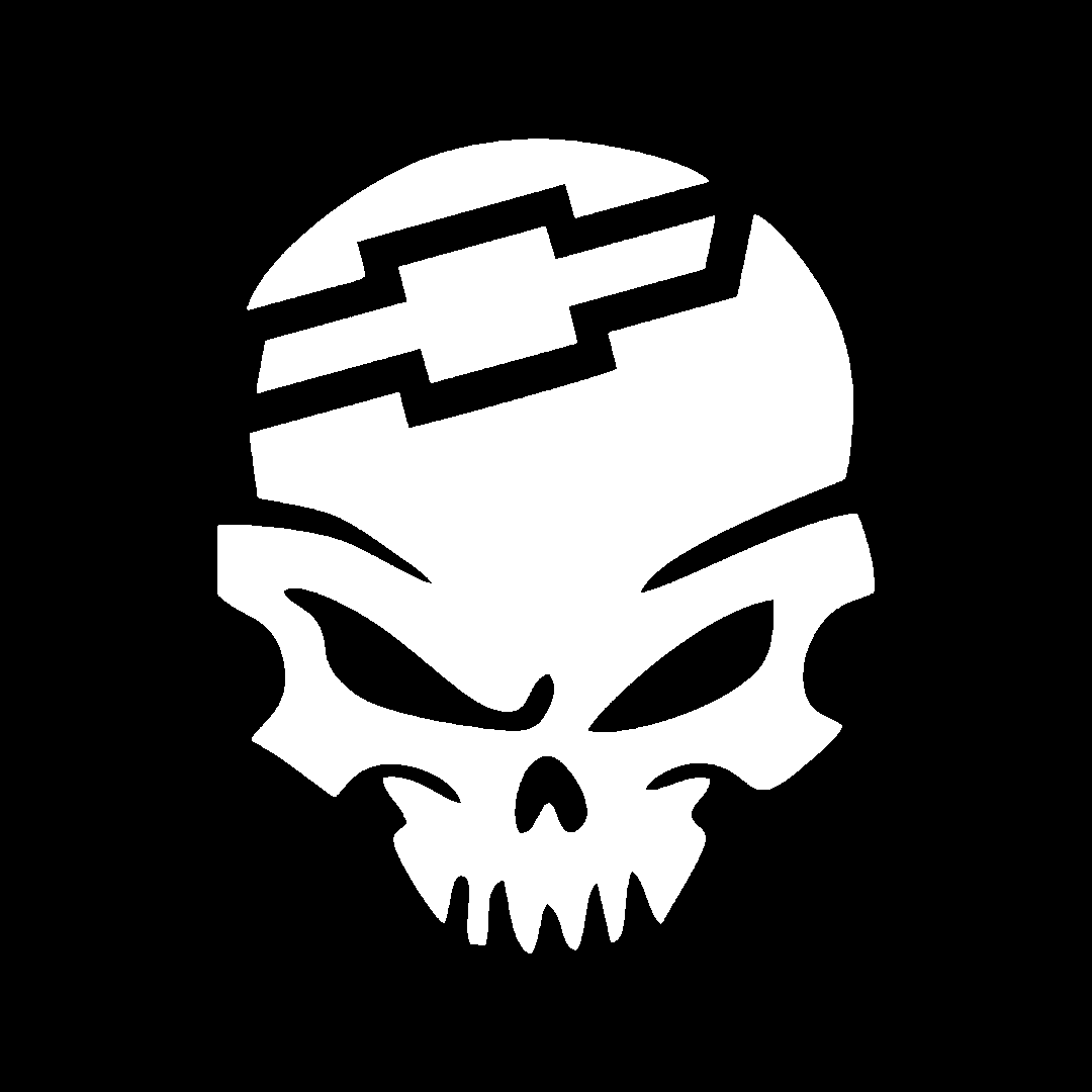 Sticker - CHEVROLET SKULL 2