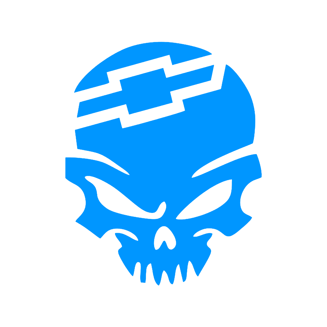 Sticker - CHEVROLET SKULL 2